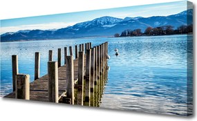 Obraz na płótnie Most nad Fiordem