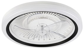 LED Plafon z wentylatorem GEMMA LED/37W/230V biały +pilot