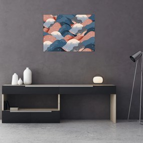 Obraz na szkle - Japońskie fale (70x50 cm)