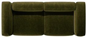 Zielona sztruksowa sofa 264 cm Bergano – Cosmopolitan Design