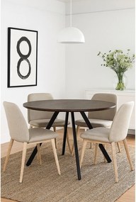 Okrągły stół w dekorze orzecha ø 120 cm Rivo – Bonami Essentials