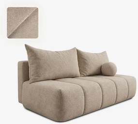 Sofa z Funkcją Spania SARIA Beżowa Szenil Nowoczesna