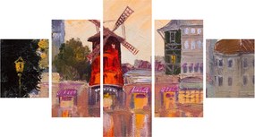 Obraz - Moulin Rouge, Paryż, Francja (125x70 cm)