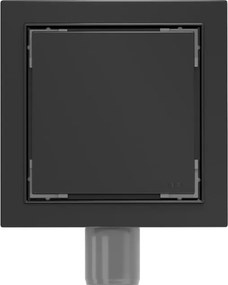 Mexen Flat-Q M13 wpust podłogowy kwadratowy 25 x 25 cm, czarny - 1710025
