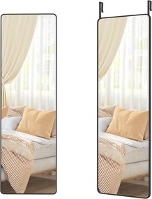 Lustro prostokątne FERRA, 120x40cm, czarne SongmicsHome