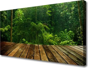 Obraz na płótnie Gęstwina Zielonego Lasu