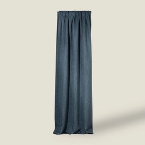 Zasłona zaciemniająca na taśmie marszczącej blackout strukturalny ciemny niebieski 140 x 280 cm 1 szt.