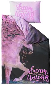 PrzytulneMieszkanie.pl PrzytulneMieszkanie.pl Dziecięca pościel MAGIC HORSE kolorowa Rozmiar pościeli: 50 x 75 cm | 140 x 200 cm