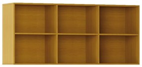 Biblioteka ścienna INTEGRO, 835 x 1750 x 400 mm, 6 półek, czereśnia