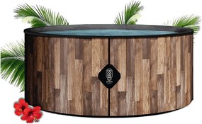 Coco Bain Basen Fidji – Ø 180 cm – 1200 litrów – Realistyczny wygląd drewna