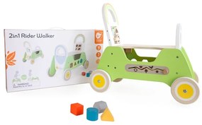 Classic world drewniany jeździk montessori pchacz 2w1