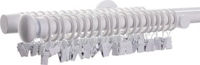 Karnisz podwójny Modern white matt 200cm