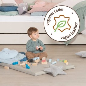 Beżowa mata do zabawy dla dzieci 78x100 cm Greyish gesteppt – Roba