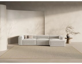 Beżowy narożnik (prawostronny/z szezlongiem) Bergano – Cosmopolitan Design