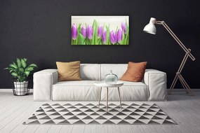 Obraz canvas na ścianę Elegancja Czerwonych Tulipanów