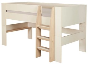 Beżowe podwyższone łóżko dziecięce bez stelaża 90x200 cm Loft – Roba