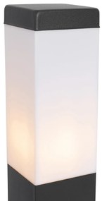 Zewnetrzna Lampa ogrodowa ciemnoszara 45 cm z gniazdem IP44 - Malios Nowoczesny Oswietlenie zewnetrzne