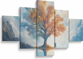 Obraz – Drzewo życia i miłości (125x70 cm)