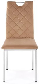 Krzesło tapicerowane K578 VELVET beżowe HALMAR