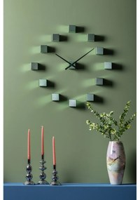 Karlsson KA5974DG designerski zegar ściennysamoprzylepny zielony, średnica  80 cm