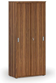 Szafa z drzwiami przesuwnymi PRIMO WOOD, 800 x 420 x 1781 mm, orzech