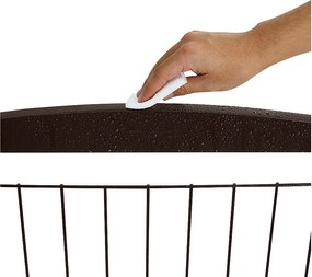 Składane Ogrodzenie dla Psów SucceBuy ，81 x 245cm, Wolnostojące, Brązowe