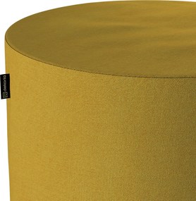 Puf Barrel kolor żółty tkanina strukturalna