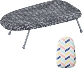 Deska do Prasowania z Stołu SucceBuy, 59,4 x 36,6 cm, Kompaktowa Deska do Prasowania, Ochronna Otwierka Odporna na Ciepło