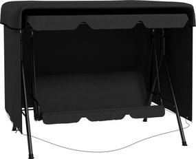 Outsunny Pokrowiec ochronny na meble ogrodowe, 215 cm x 155 cm x 150 cm, Czarny | Aosom PL