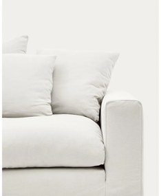 Biała lniana sofa 340 cm Nora – Kave Home