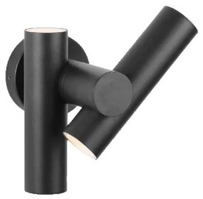 LED zewnętrzna kinkiet 2xLED/3W/230V 4000K IP44 czarny