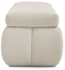Beżowa ławka z materiału bouclé Mont Blanc – Bobochic Paris