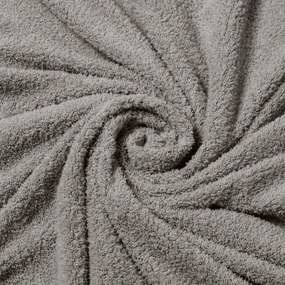 Antracytowa pościel dwuosobowa z mikropluszu 240x220 cm Helena – douceur d'intérieur