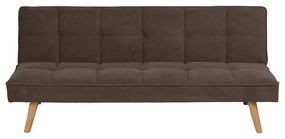 Brązowa rozkładana sofa z tkaniny szenilowej 175 cm – Ixia
