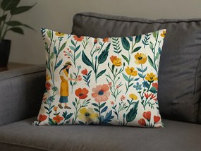 Bawełniana poszewka na poduszkę FLOVINA POLY 50x70 cm, kolorowa