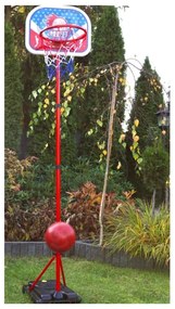 Woopie zestaw koszykówka wolnostojąca regulowana wysokość 90-170cm + piłka