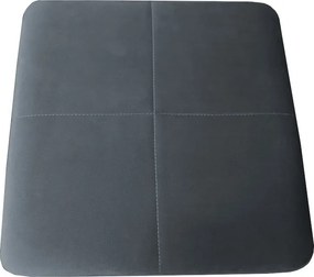 Taboret KLASYK tkanina Welur stelaż metalowy : Kolor Stelaża - Czarny , Kolor tkaniny - VELVET - BL14, Typ tkaniny - Velvet, Wysokość - 60 cm