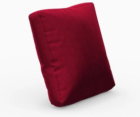 Czerwona aksamitna poduszka do sofy modułowej Rome Velvet – Cosmopolitan Design