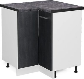 Szafka narożna czarny beton 75.6x60x81.6 r-line