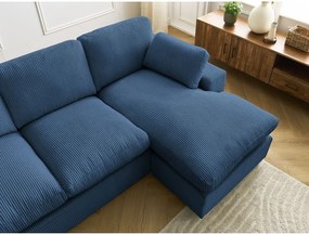 Niebieski sztruksowy narożnik Belair – Bobochic Paris