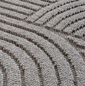 Dywan nowoczesny 3D Helix Geometria szary 60 cm x 110 cm