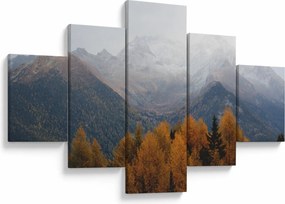 Obraz - Widok na grzbiety górskie (125x70 cm)