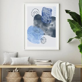 Plakat - Malowana abstrakcja (A4)