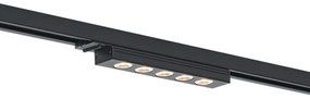 Modern Black Ceiling Lamp for 1-Phase Track System 5W 370 lm 3000K - Iconic Tsiri