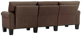 Trzyosobowa brązowa sofa - Alaia 3X