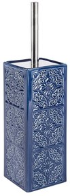 Pojemnik na szczotkę CORDOBA DARK BLUE + szczotka WC, WENKO