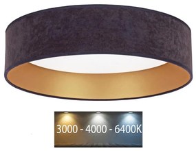 Brilagi - LED Plafon VELVET LED/24W/230V 3000/4000/6400K szry/złoty