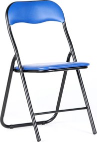Składane krzesła konferencyjne BRIEFING, 6 szt., niebieske