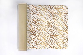 Antypoślizgowy dywanik łazienkowy Antypoślizgowy dywanik łazienkowy Złote Liście Wzór