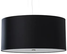 Czarny okrągły żyrandol z abażurem 50 cm - 3X EX689 S6-A73
